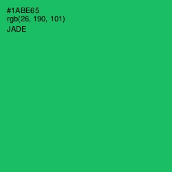 #1ABE65 - Jade Color Image