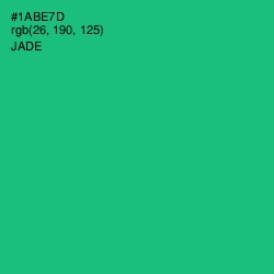 #1ABE7D - Jade Color Image