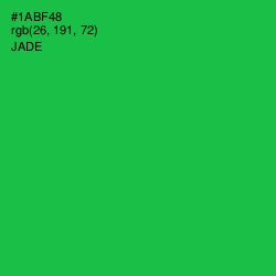 #1ABF48 - Jade Color Image