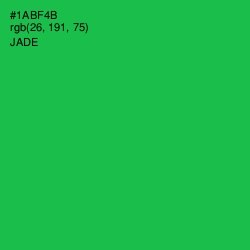 #1ABF4B - Jade Color Image