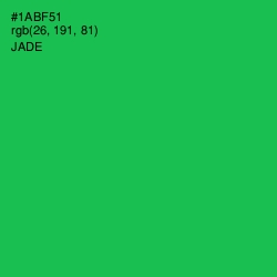#1ABF51 - Jade Color Image