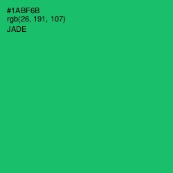 #1ABF6B - Jade Color Image