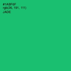 #1ABF6F - Jade Color Image