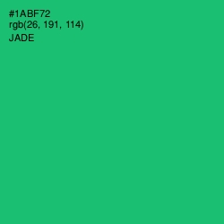 #1ABF72 - Jade Color Image