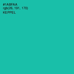 #1ABFAA - Keppel Color Image