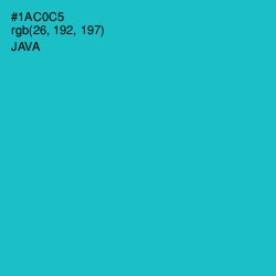 #1AC0C5 - Java Color Image