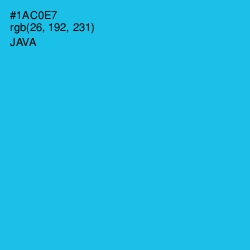 #1AC0E7 - Java Color Image