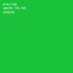 #1AC13B - Green Color Image