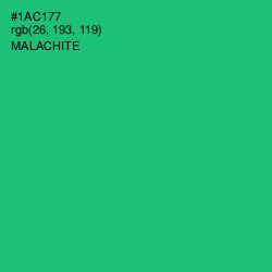 #1AC177 - Malachite Color Image