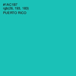 #1AC1B7 - Puerto Rico Color Image