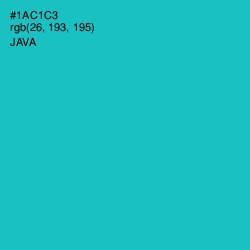 #1AC1C3 - Java Color Image
