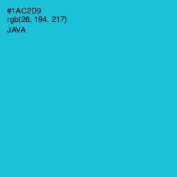 #1AC2D9 - Java Color Image