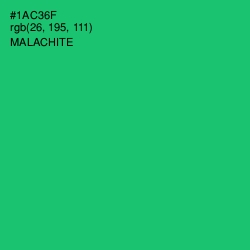 #1AC36F - Malachite Color Image