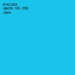 #1AC3E9 - Java Color Image