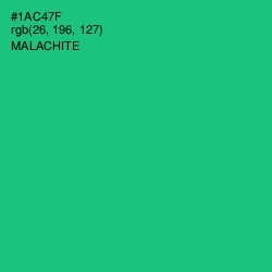 #1AC47F - Malachite Color Image