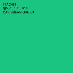 #1AC481 - Caribbean Green Color Image