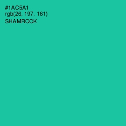 #1AC5A1 - Shamrock Color Image