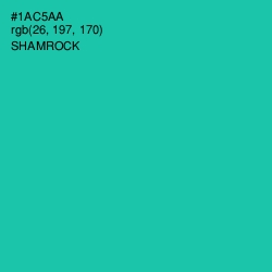 #1AC5AA - Shamrock Color Image