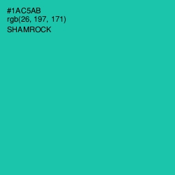 #1AC5AB - Shamrock Color Image