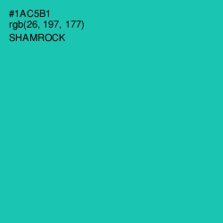 #1AC5B1 - Shamrock Color Image