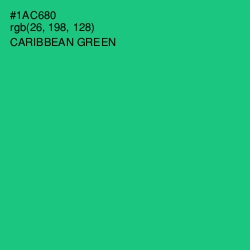 #1AC680 - Caribbean Green Color Image