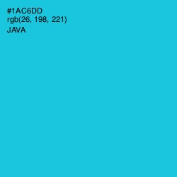 #1AC6DD - Java Color Image