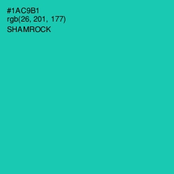 #1AC9B1 - Shamrock Color Image