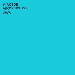 #1ACBDE - Java Color Image