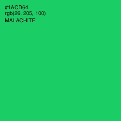 #1ACD64 - Malachite Color Image