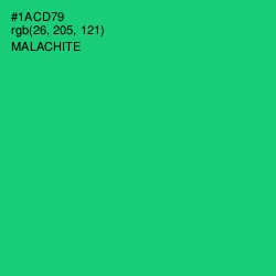 #1ACD79 - Malachite Color Image
