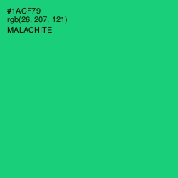 #1ACF79 - Malachite Color Image