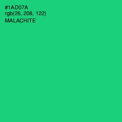 #1AD07A - Malachite Color Image