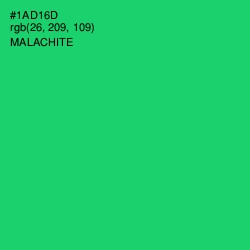 #1AD16D - Malachite Color Image