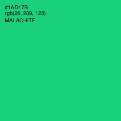 #1AD17B - Malachite Color Image