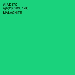 #1AD17C - Malachite Color Image