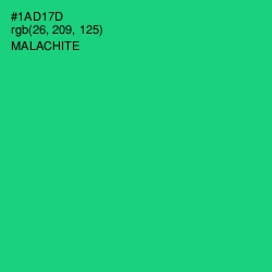 #1AD17D - Malachite Color Image