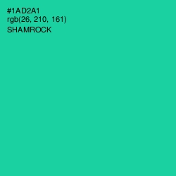 #1AD2A1 - Shamrock Color Image