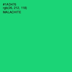 #1AD476 - Malachite Color Image