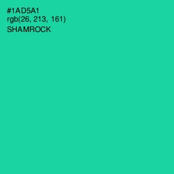 #1AD5A1 - Shamrock Color Image