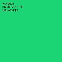 #1AD676 - Malachite Color Image