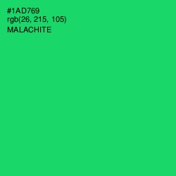 #1AD769 - Malachite Color Image