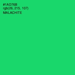 #1AD76B - Malachite Color Image