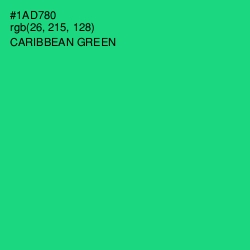 #1AD780 - Caribbean Green Color Image