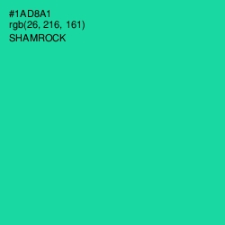 #1AD8A1 - Shamrock Color Image