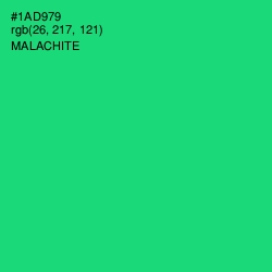 #1AD979 - Malachite Color Image