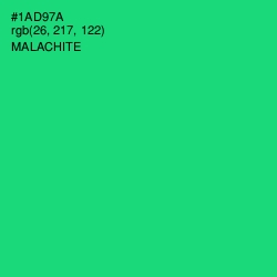#1AD97A - Malachite Color Image