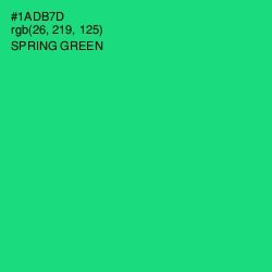 #1ADB7D - Spring Green Color Image