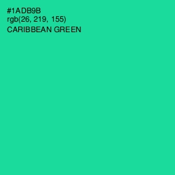 #1ADB9B - Caribbean Green Color Image