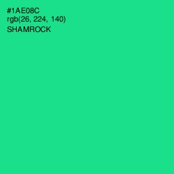 #1AE08C - Shamrock Color Image