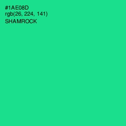 #1AE08D - Shamrock Color Image